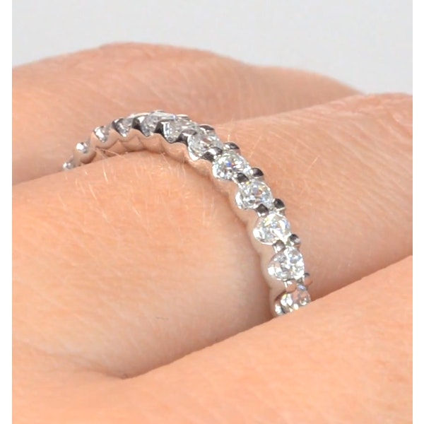 Eternity Ring Chloe 18K White Gold Diamond 1.00ct G/Vs - Image 4
