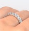 Chloe Lab Diamond Eternity Ring Platinum Claw Set 2.00ct H/Si - image 4