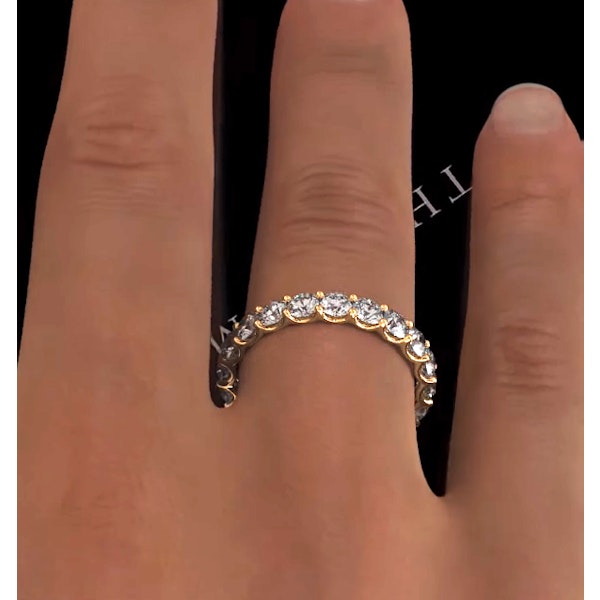 Eternity Ring Chloe 18K Gold Diamond 2.00ct G/Vs - Image 4