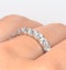 Chloe Lab Diamond Eternity Ring Platinum Claw Set 2.00ct G/Vs - image 4