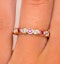 Emily 18K Gold Ruby 0.70ct and H/SI 0.50CT Diamond Eternity Ring - image 4