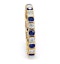 Hannah 18K Gold Sapphire 0.70ct and H/SI 2CT Diamond Eternity Ring - image 2