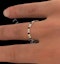 Hannah 18K Gold Sapphire 0.70ct and G/VS 2CT Diamond Eternity Ring - image 4