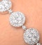 Halo Bracelet with 5CT of Diamonds in 18K White Gold - J3353 - image 4
