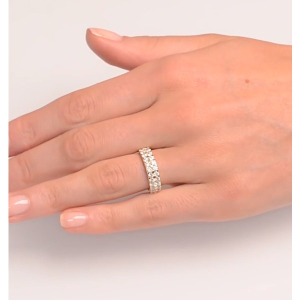 Diamond 1.00ct And 18K Gold Half Eternity Ring - N4497 - Image 4