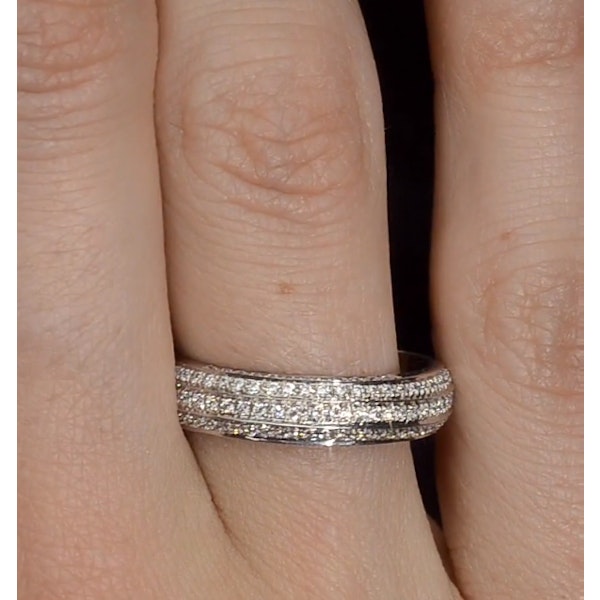 Diamond Eternity Ring - Cosmopolitan - 0.53ct 18K White Gold - SIZE L - Image 4