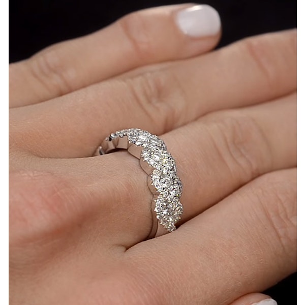 Lab Diamond Weave Ring 1CT H/Si in 9K Gold - N4545Y - Image 4