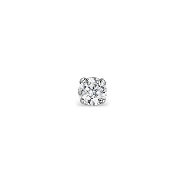 SINGLE Lab Diamond Stud Earring 0.10ct H/Si in 9K White Gold - 3mm - Image 1