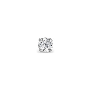 SINGLE Lab Diamond Stud Earring 0.15ct H/Si in 9K White Gold - 3mm