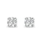 Diamond Earrings 0.20CT Studs Premium Quality in 18K White Gold - 3mm - image 1