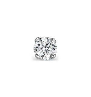 SINGLE Lab Diamond Stud Earring 0.25ct H/Si in 9K White Gold - 4.2mm