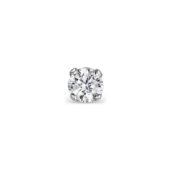 SINGLE Lab Diamond Stud Earring 0.50ct H/Si in 9K White Gold - 5.2mm - Image 1