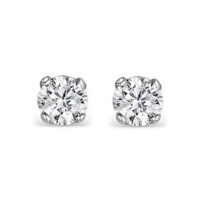 Diamond Earrings 1.00CT Studs H/SI Quality in Platinum - 5.1mm