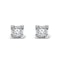 18K White Gold Princess Diamond Earrings - 0.30CT - G/VS - 3mm - image 1