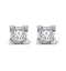 18K White Gold Princess Diamond Earrings - 0.66CT - G/VS - 3.8mm - image 1