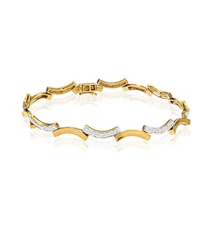 Everyday Bracelet 0.40CT Diamond 9K Yellow Gold