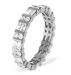 Eternity Ring Mia 18K White Gold Diamond 1.00ct G/Vs