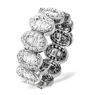 Eternity Ring Sophie Platinum Diamond 1.50ct H/Si
