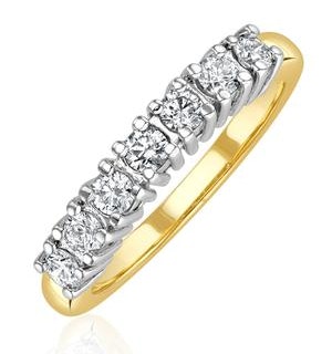 Chloe 18K Gold 7 Stone Diamond Eternity Ring 0.30CT PK
