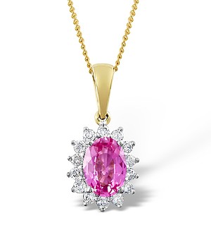 pink sapphire pendant