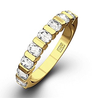 HANNAH 18K Gold Diamond ETERNITY RING 0.50CT H/SI