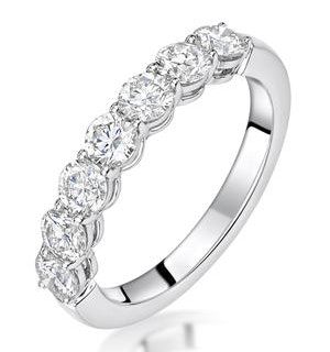 Lenora Diamond Eternity Ring Round Cut 2.2ct VVs 18KW Size O-W