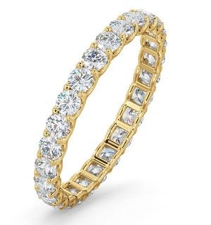Chloe Lab Diamond Eternity Ring 18K Gold Claw Set 1.00ct H/Si