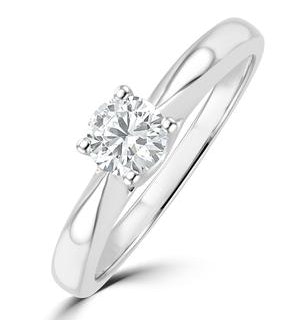 Tapered Design Lab Diamond Engagement Ring 0.33ct H/Si 9K White Gold