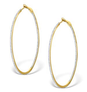 Diamond Hoop Earrings 1ct H/Si 18K Gold - P3480