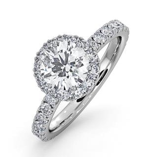 Alessandra Lab Diamond Engagement Ring Platinum 1.70CT G/VS1