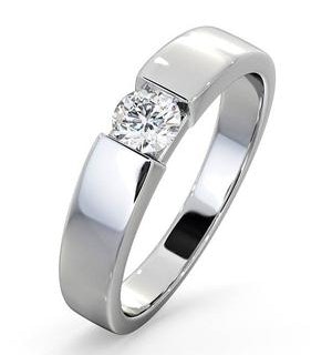 Certified Jessica 18K White Gold Diamond Engagement Ring 0.33CT