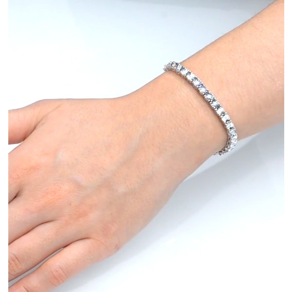 Silver Diamond Set 1.00ct Tennis Bracelet - Image 2