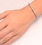 Silver Diamond Set 0.57ct Tennis Bracelet - image 3