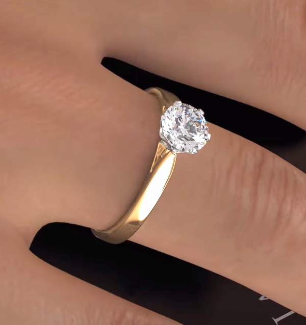 Low Set Round Diamond Engagement Rings The Diamond Store