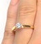 Low Set Chloe Lab Diamond Engagement Ring 0.25CT G/SI1 18K Gold - image 4