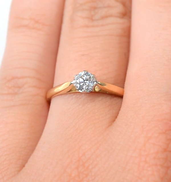 Low Set Round Diamond Engagement Rings The Diamond Store