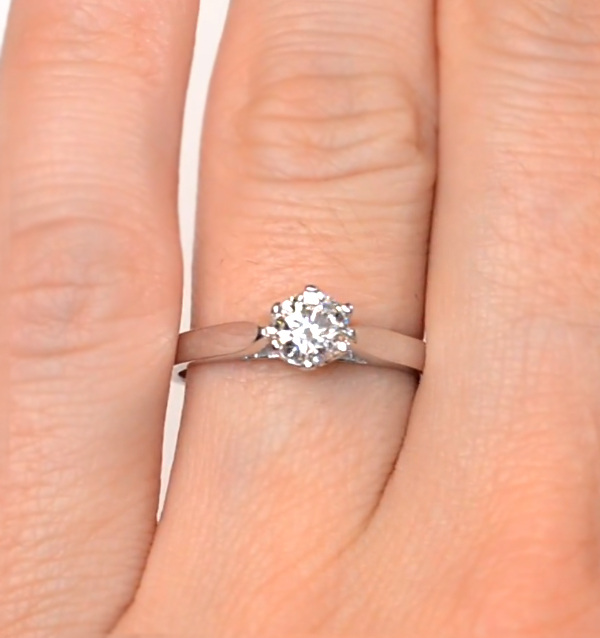 Low Set Round Diamond Engagement Rings The Diamond Store