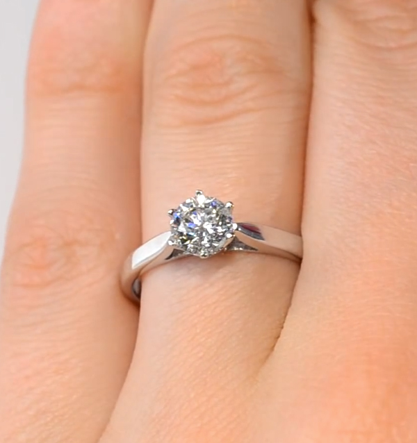 Low Set Round Diamond Engagement Rings The Diamond Store