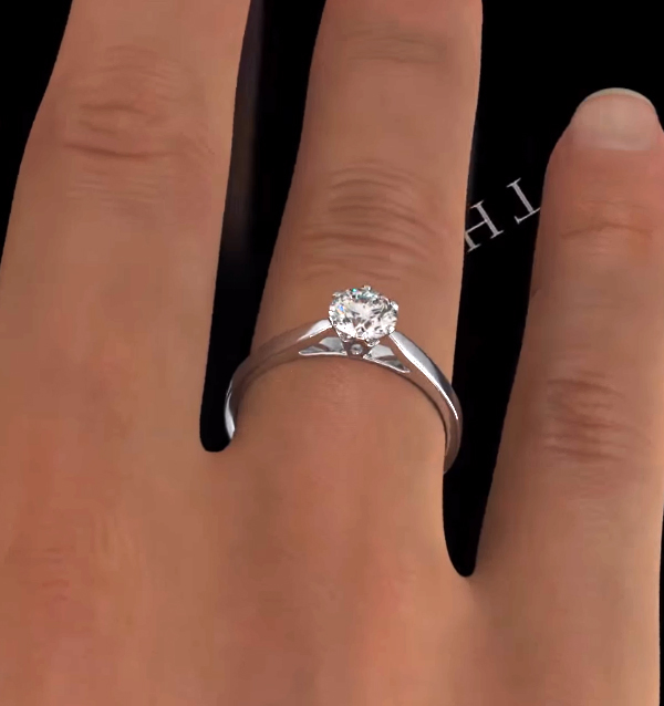 Low Set Round Diamond Engagement Rings The Diamond Store