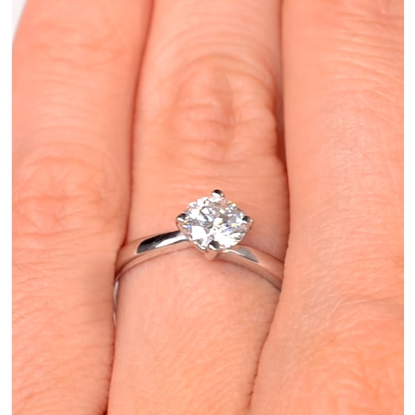 1 Carat Diamond Engagement Ring Lily Lab F/VS1 18K White Gold - Image 4