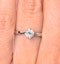 Half Carat Diamond Engagement Ring Lily Lab G/SI1 18K White Gold - image 4