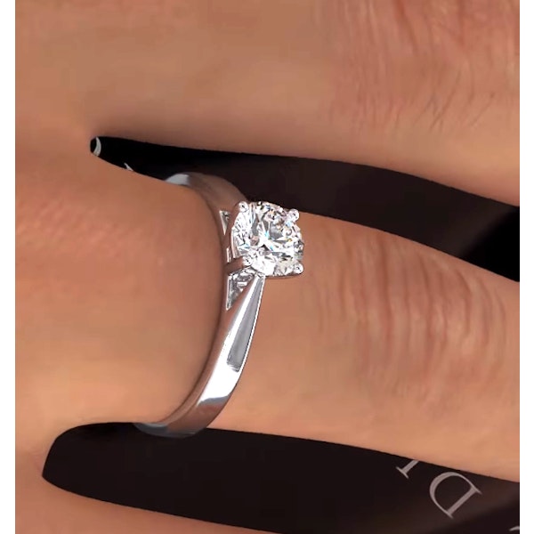 Engagement Ring Certified 0.90CT Petra Platinum E/VS2 - Image 4