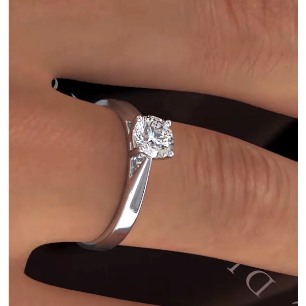 Engagement Ring Certified 0.90CT Petra Platinum G/SI2 - Image 4