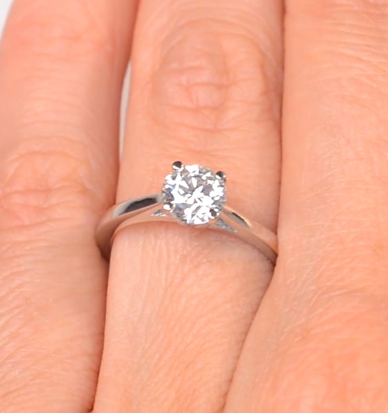 1.50ct Diamond Engagement Ring Elysia Lab F/VS1 IGI Certified Platinum - Image 4