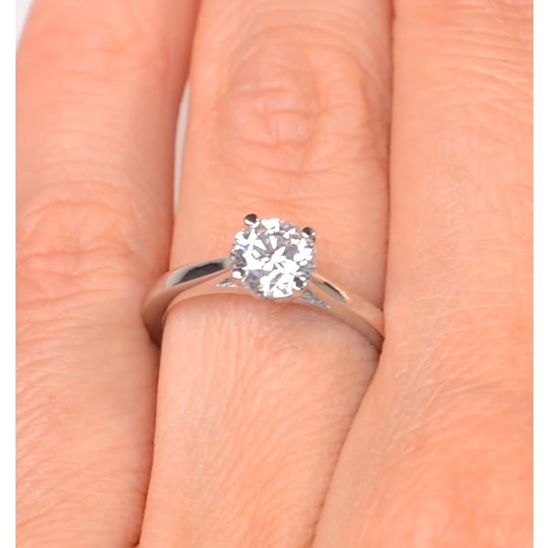 1 Carat Diamond Engagement Ring Petra Lab FVS1 IGI Certified Platinum - Image 4