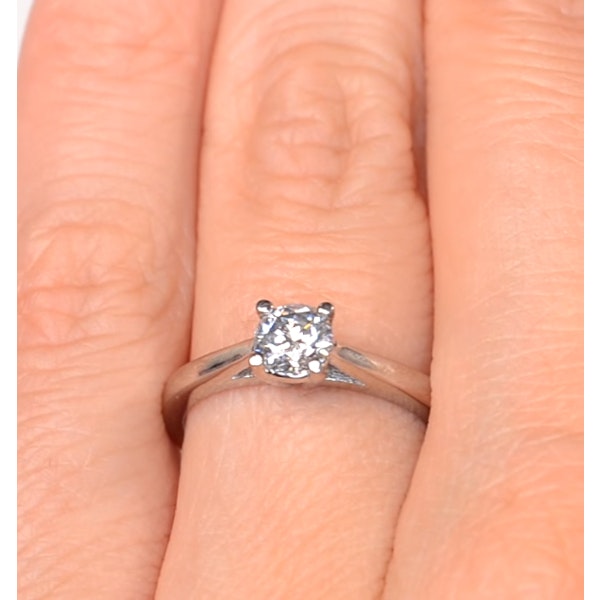 Platinum Half Carat Diamond Engagement Ring Petra Lab F/VS1 - Image 4