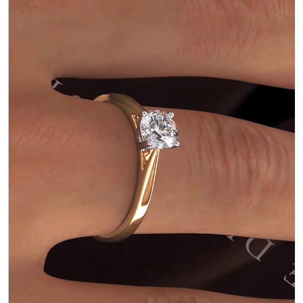 Engagement Ring Certified 0.70CT Petra 18K Gold E/VS1 - Image 4