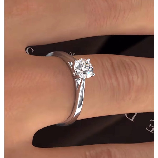 Engagement Ring Certified 0.70CT Petra Platinum E/VS1 - Image 4
