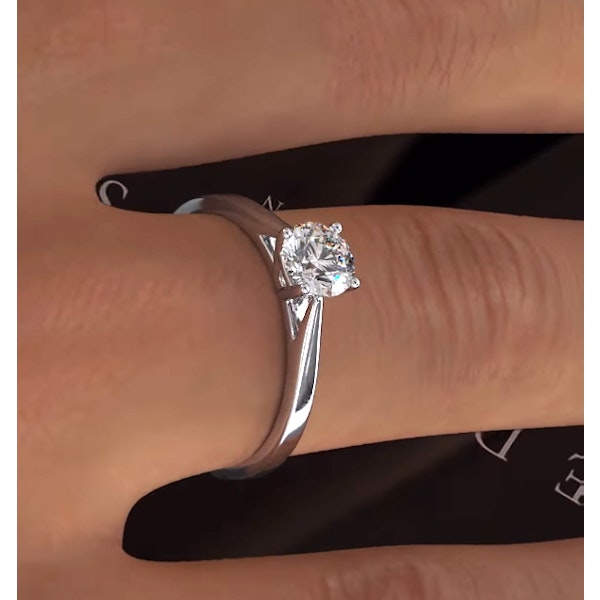 Engagement Ring Certified 0.70CT Petra Platinum E/VS2 - Image 4