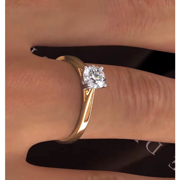 Engagement Ring Certified 0.70CT Petra 18K Gold G/SI2 - Image 4